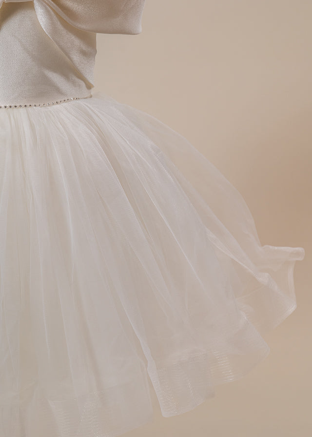 Rochie Ceremonie Ivory cu Fusta din Tulle 10270 Mon Princess