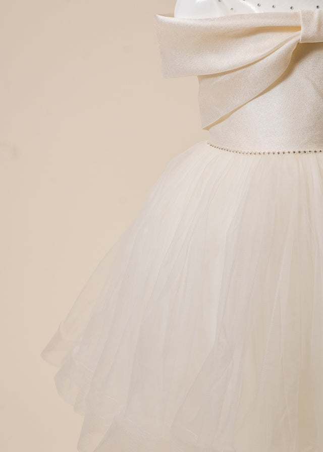 Rochie Ceremonie Ivory cu Fusta din Tulle 10270 Mon Princess