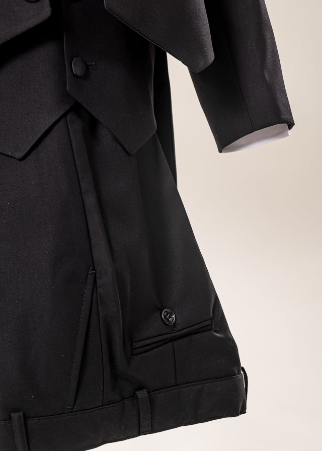 Costum Ceremonie Negru Frac 5 Piese 1640 LaKids
