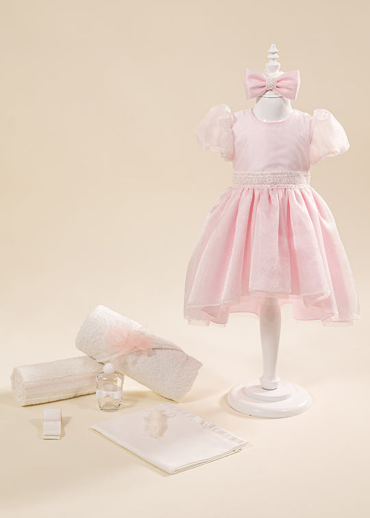 Smaranda 2 Piece Christening Set Dress and Personalized Trouser AnneBebe