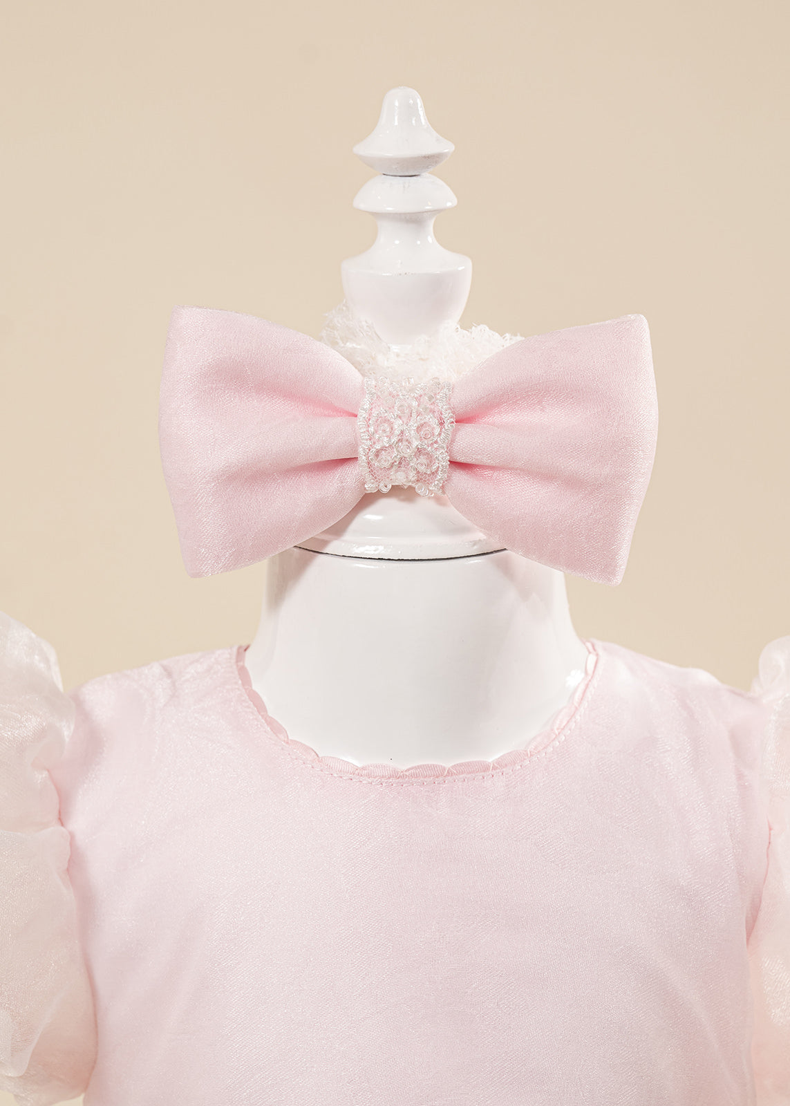 Set Botez Smaranda 3 Piese, Rochie, Trusou si Lumanare Personalizat Botez AnneBebe