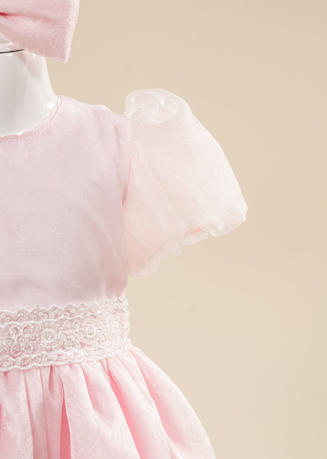 Set Botez Smaranda 3 Piese, Rochie, Trusou si Lumanare Personalizat Botez AnneBebe