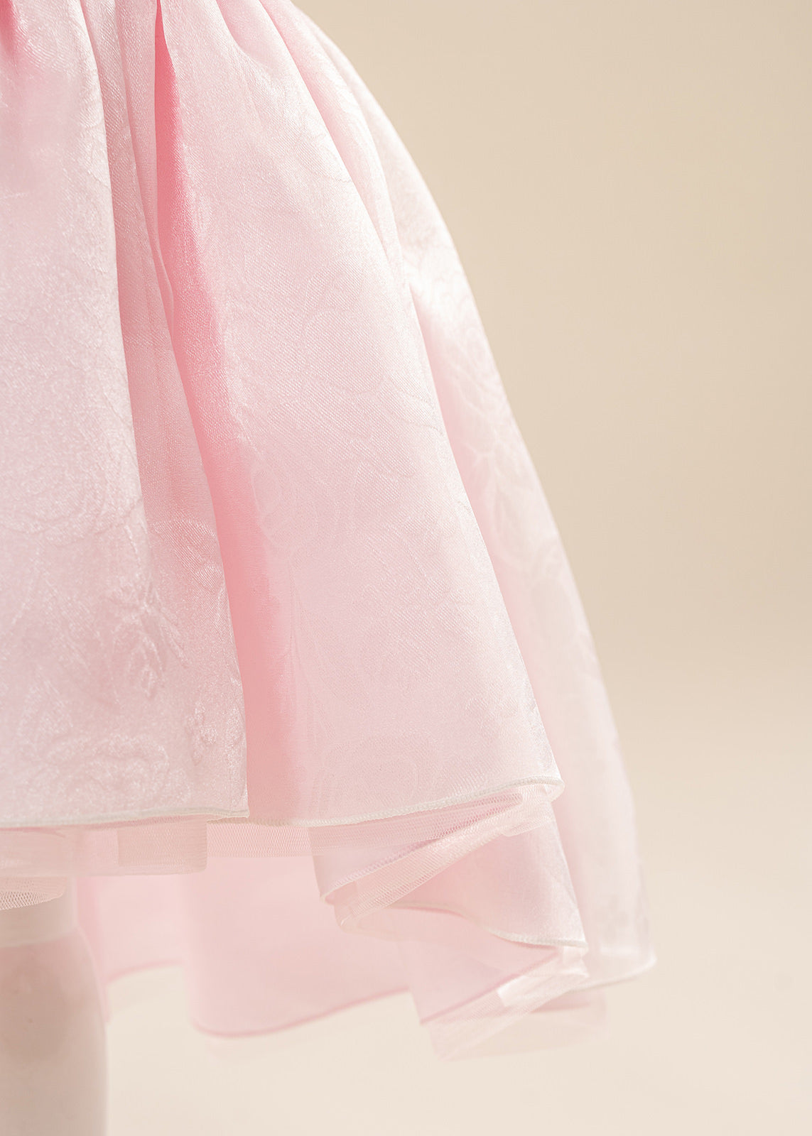 Rochita Roz Cu Trena Smaranda Organza AnneBebe