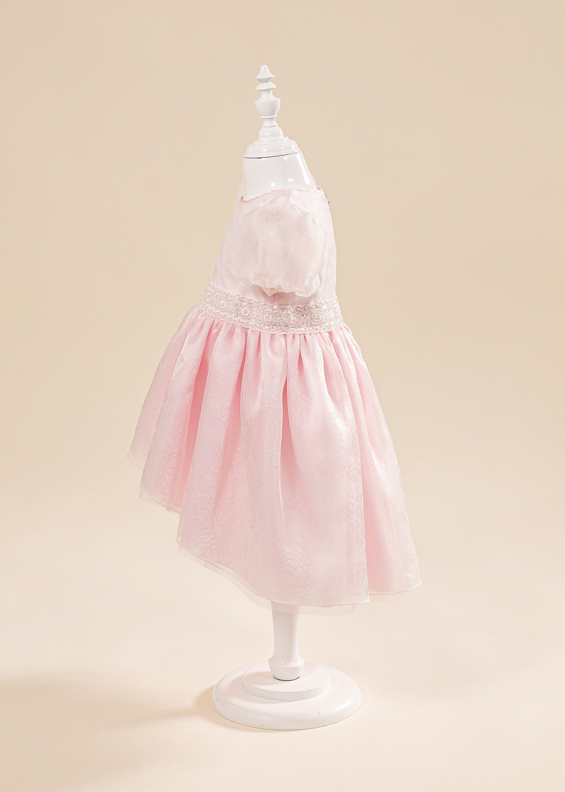 Rochita Roz Cu Trena Smaranda Organza AnneBebe
