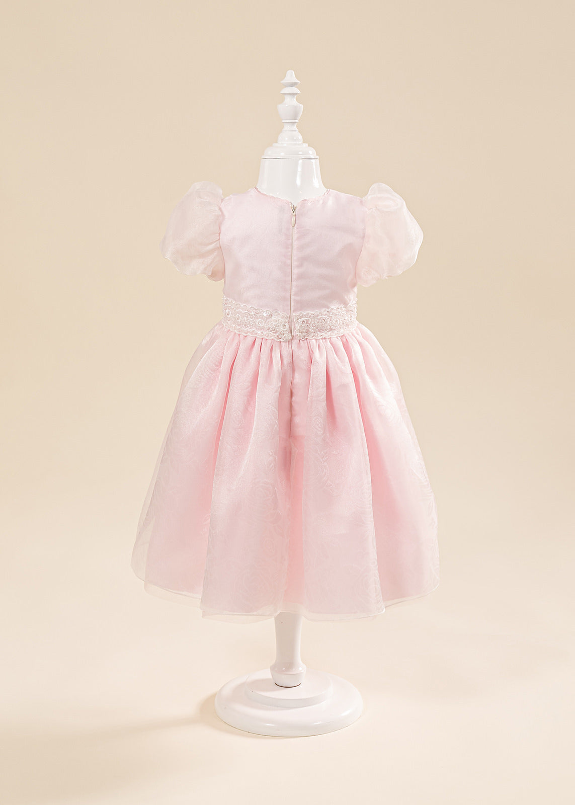 Rochita Roz Cu Trena Smaranda Organza AnneBebe