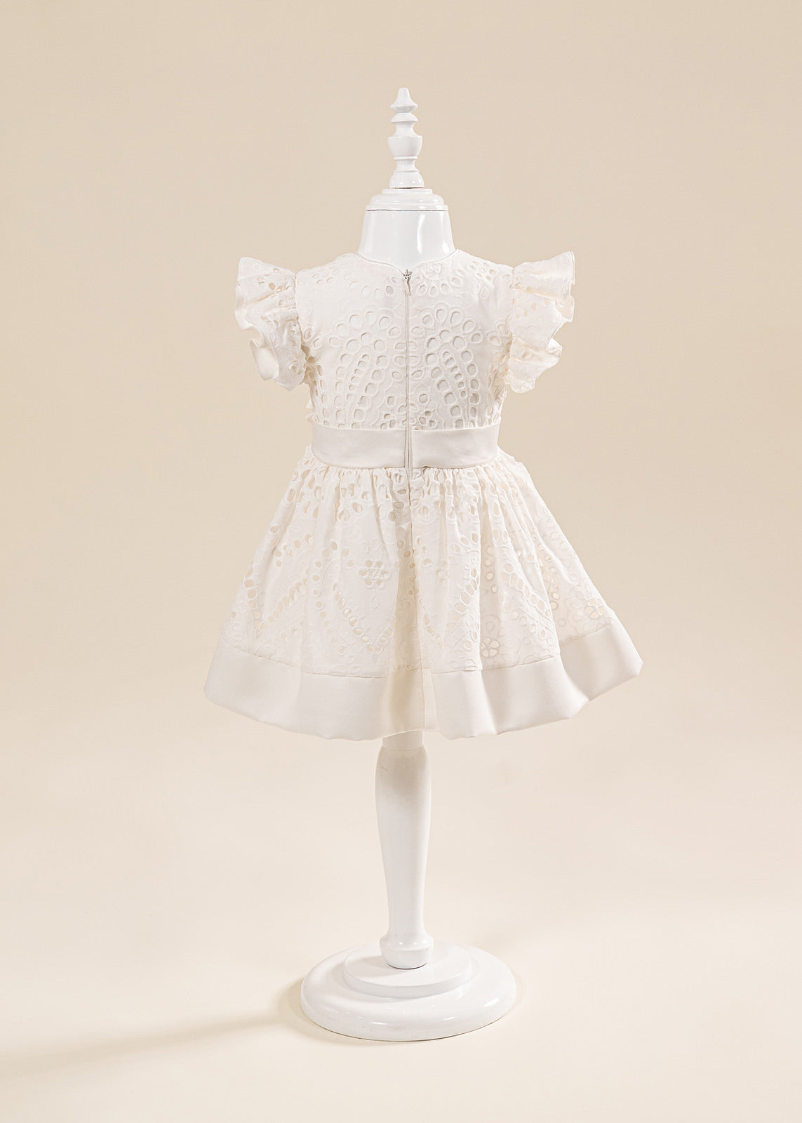 Rochita Malina Crem Broderie AnneBebe