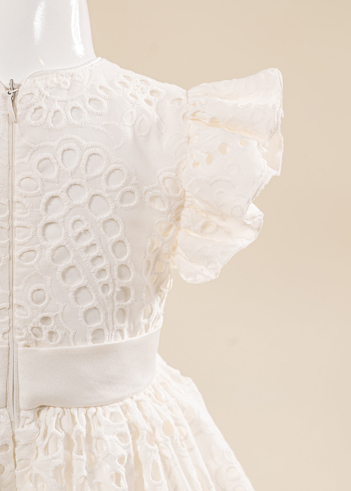 Rochita Malina Crem Broderie AnneBebe