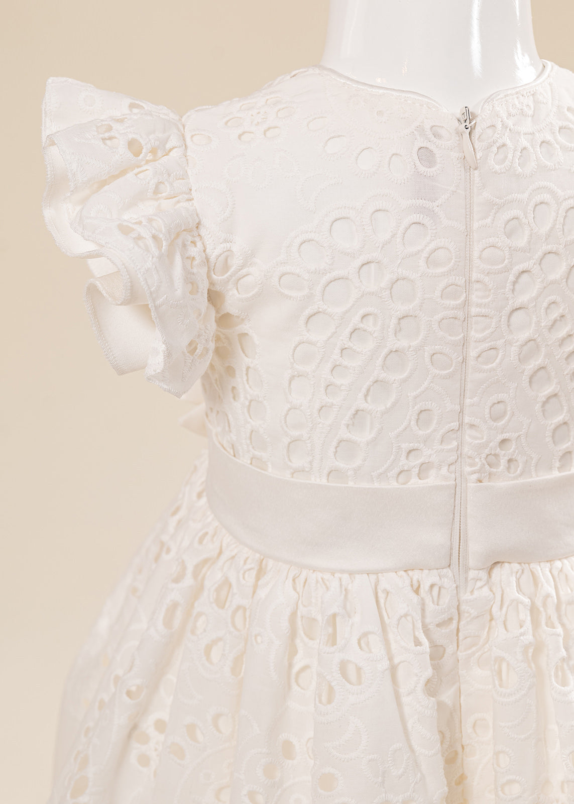 Rochita Malina Crem Broderie AnneBebe