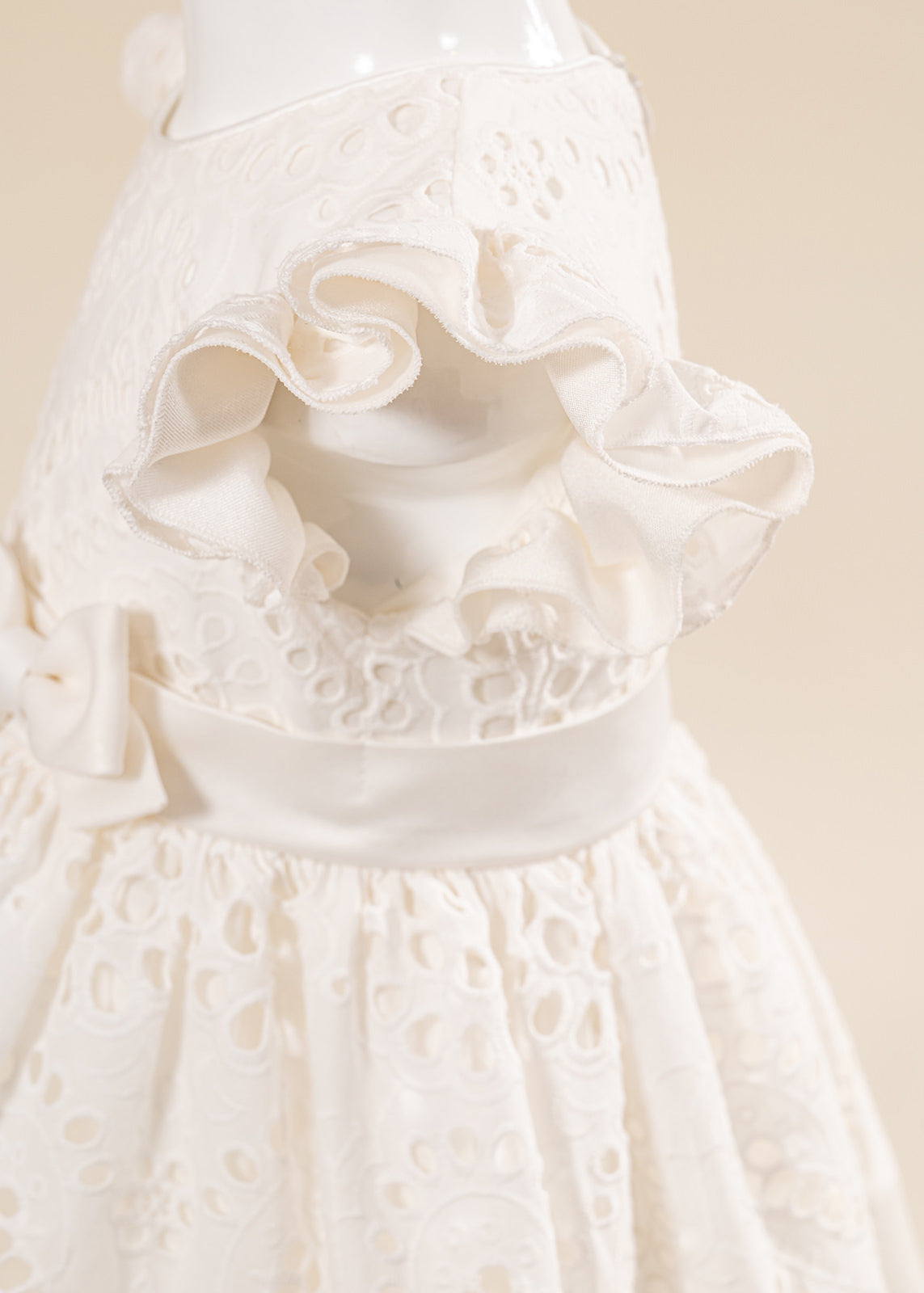 Rochita Malina Crem Broderie AnneBebe