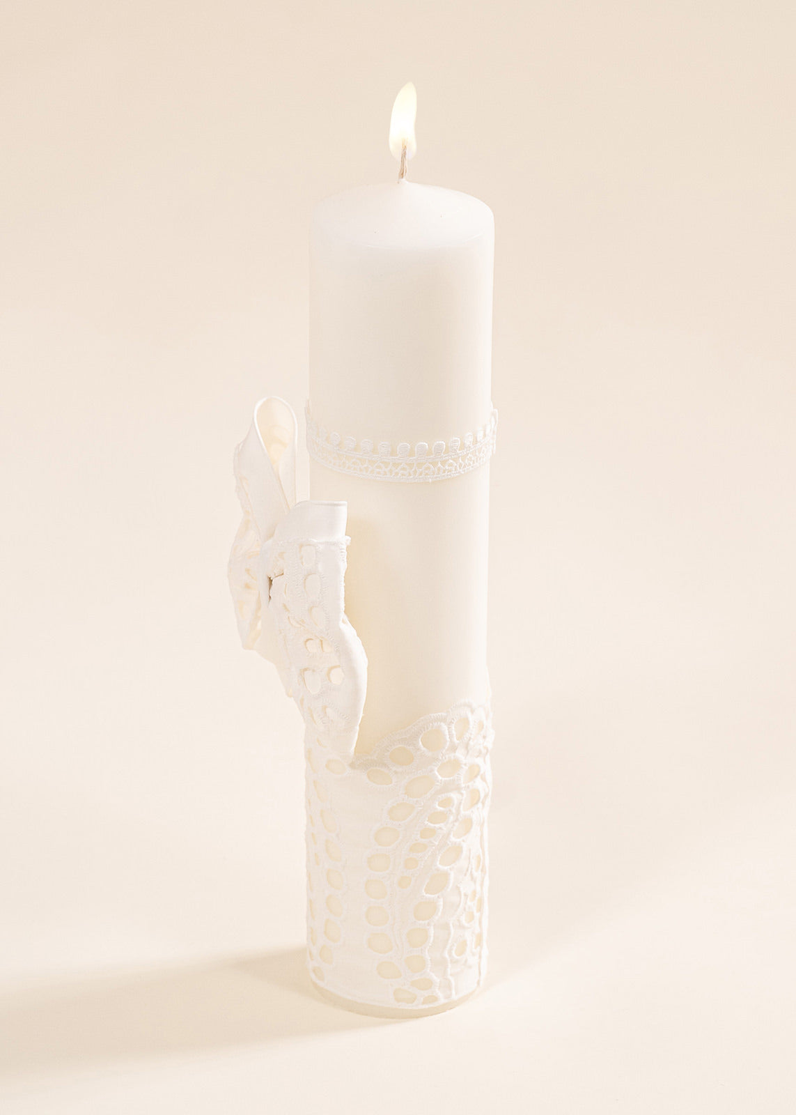 Christening Set Malina 4 Pieces, Dress, Trunk, Candle and Personalized Christening Chest AnneBebe