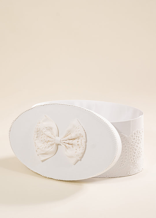 Raspberry Cream Oval Chest Lace Embroidery Sparta AnneBebe