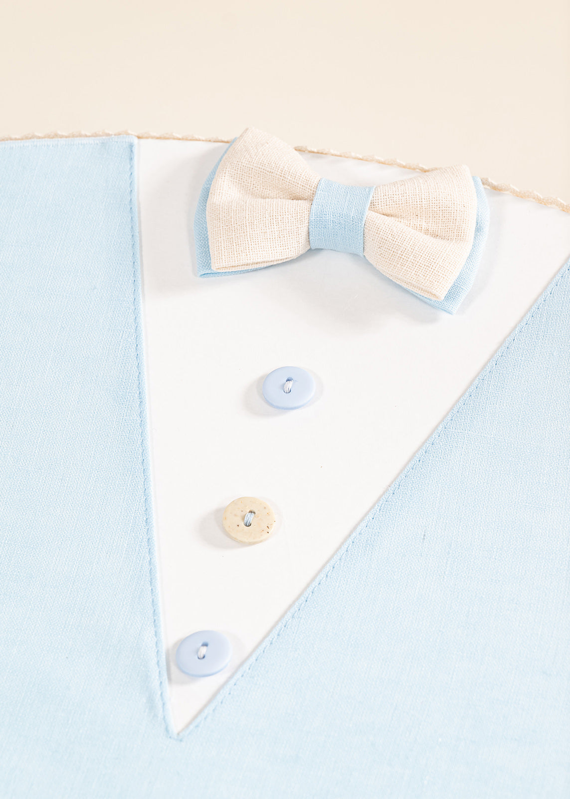 Cufar Andrew Oval Bleu Cu Coltisori Cappuccino AnneBebe