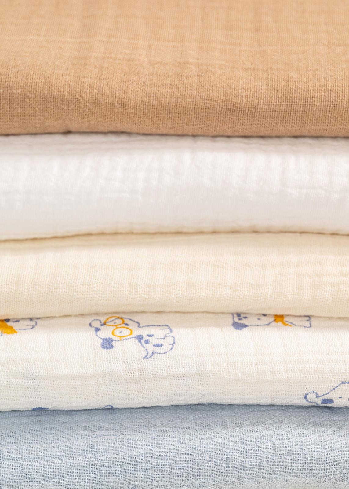 Blue Muslin Baby Diaper AnneBebe 