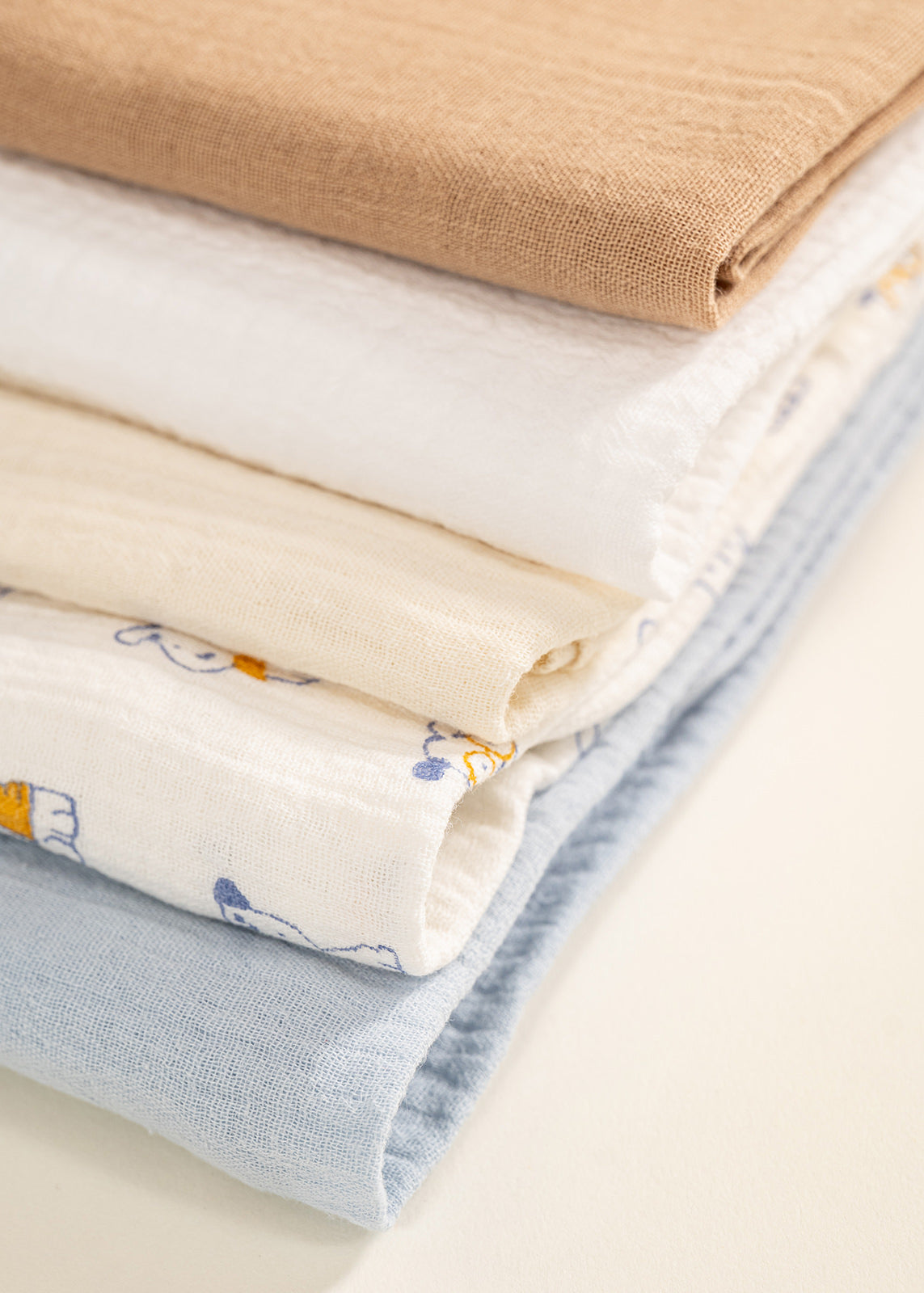 Blue Muslin Baby Diaper AnneBebe 