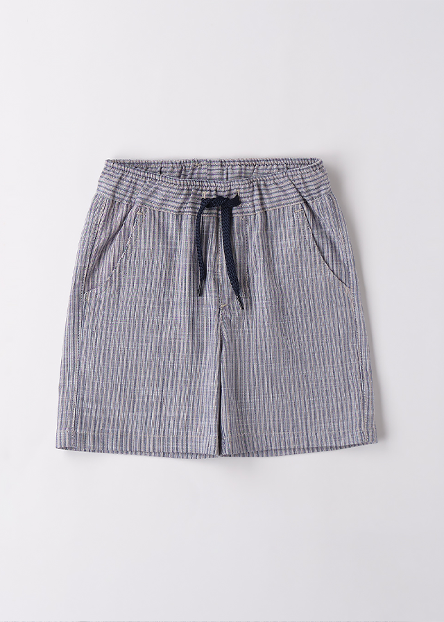 Pantaloni Scurti Cu Dungi Bej Si Bleumarin 4B296.00 iDO