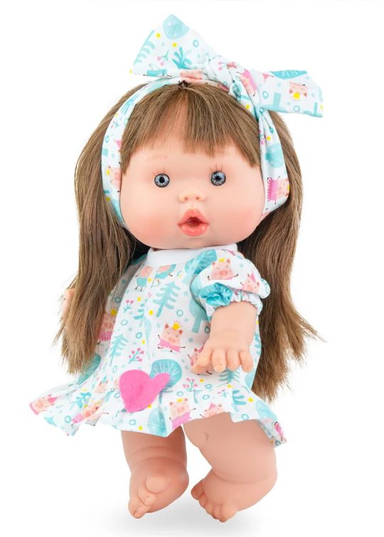 Papusa Parfumata Din Vinil Cu Par Saten Nenote Party art 902 Marina & Pau