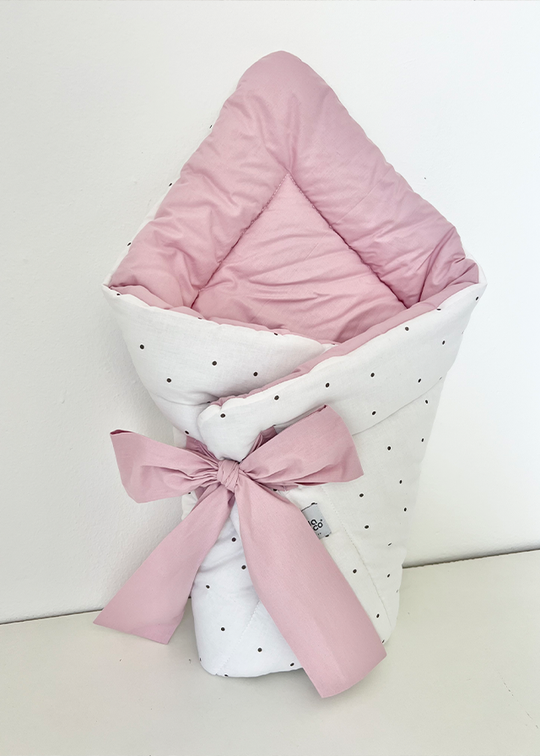 Paturica Matlasata 3 In 1 Roz Pudra Cu Picouri 1030-1002-1 Dada&Rocco