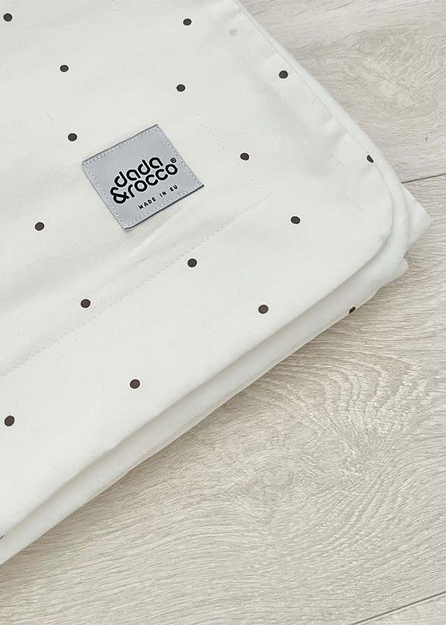 Thin Cream Cotton Blanket With Spikes 100x75 Cm 1040-1002-1 Dada&amp;Rocco