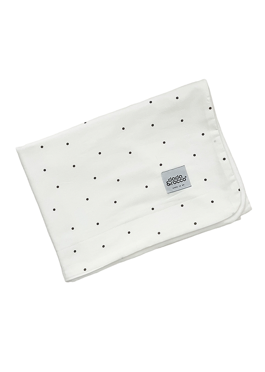 Thin Cream Cotton Blanket With Spikes 100x75 Cm 1040-1002-1 Dada&amp;Rocco