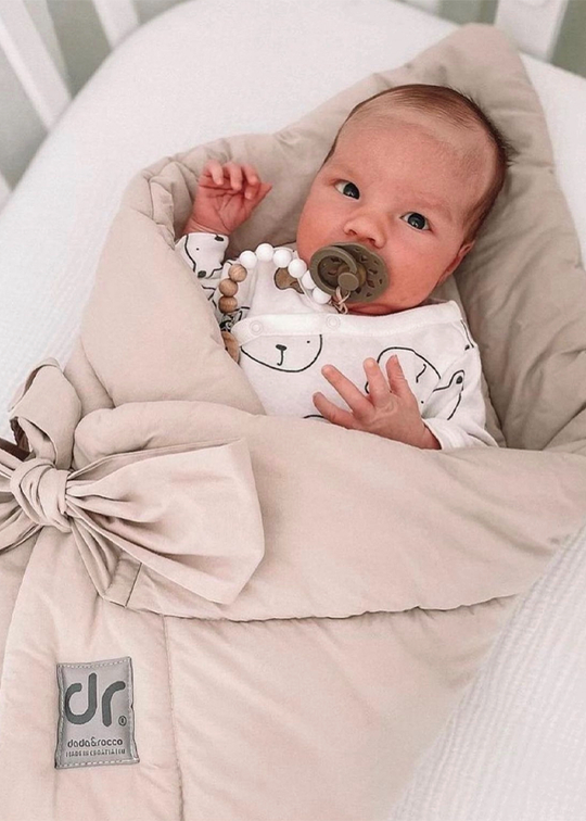 Paturica Matlasata Bebelusi 3 In 1 Bej Bumbac Antialergic 70x70 cm – 1030-2006 Dada&Rocco