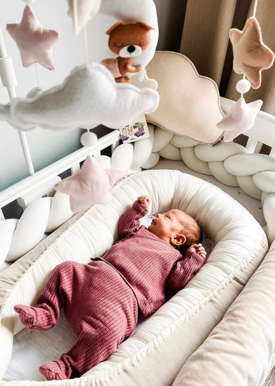 Perna Bebelusi Unisex Decorativa Norisor Bej Deschis 45x29cm Dada&Rocco