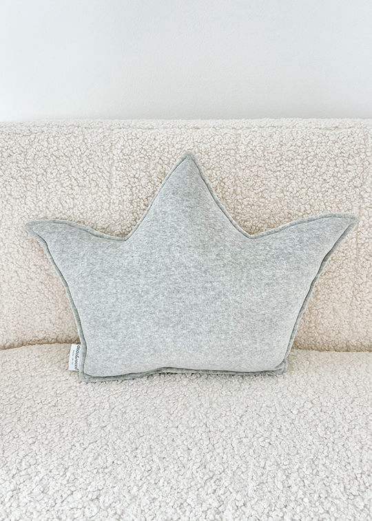 Crown Decorative Pillow Grey 1161-5007 Dada&Rocco