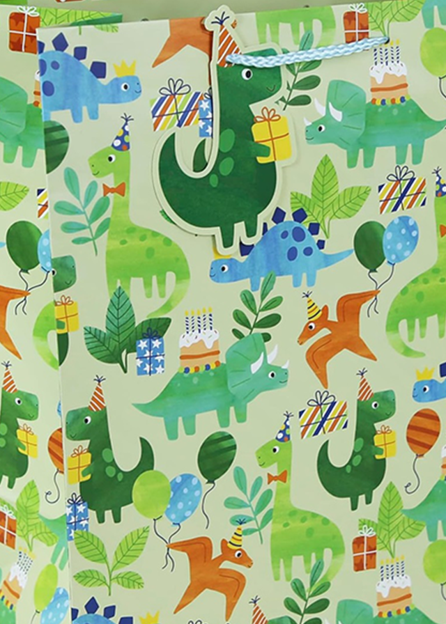 Punga Cadou Cu Dinozauri Verzi Dino Party art 33919