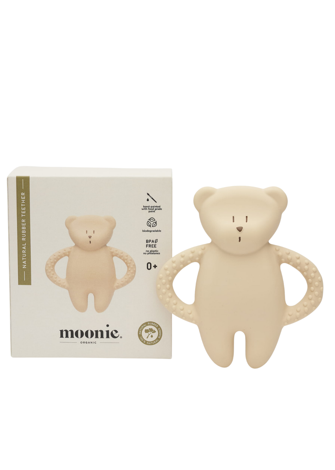 Teething Toy Bear Natural Latex Pure Natural Bear Sand Moonie