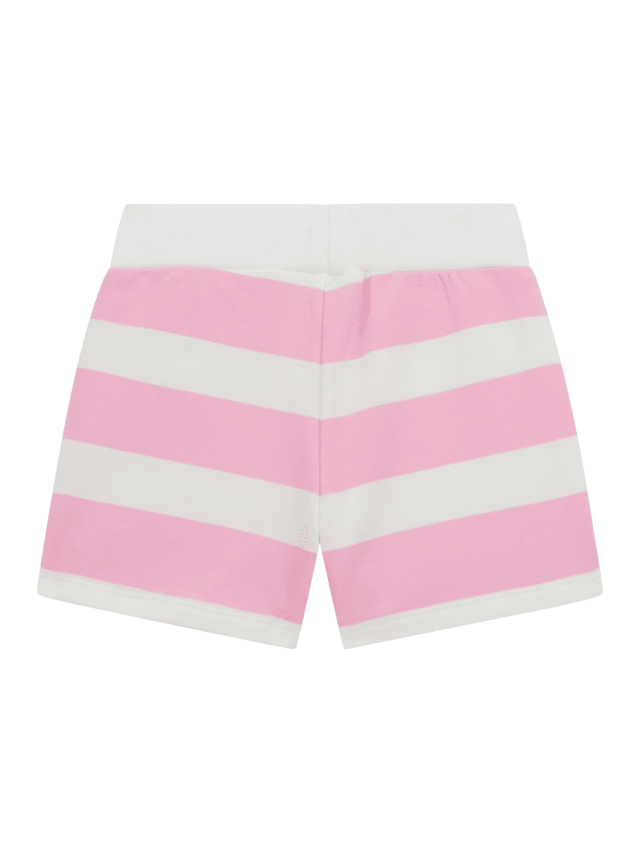 Pantaloni Scurti Sport cu Dungi Roz si Albe K5GD16 KBOR4 F6DS Guess