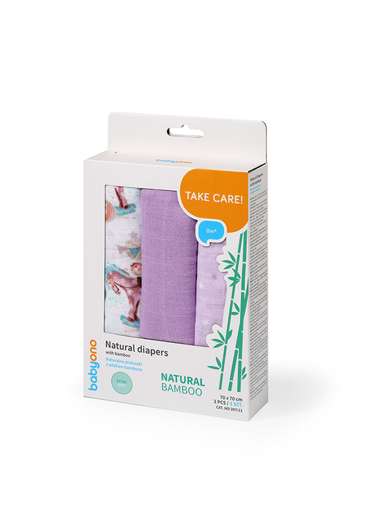 Natural Bamboo Diapers Purple 70X70 cm 397/11