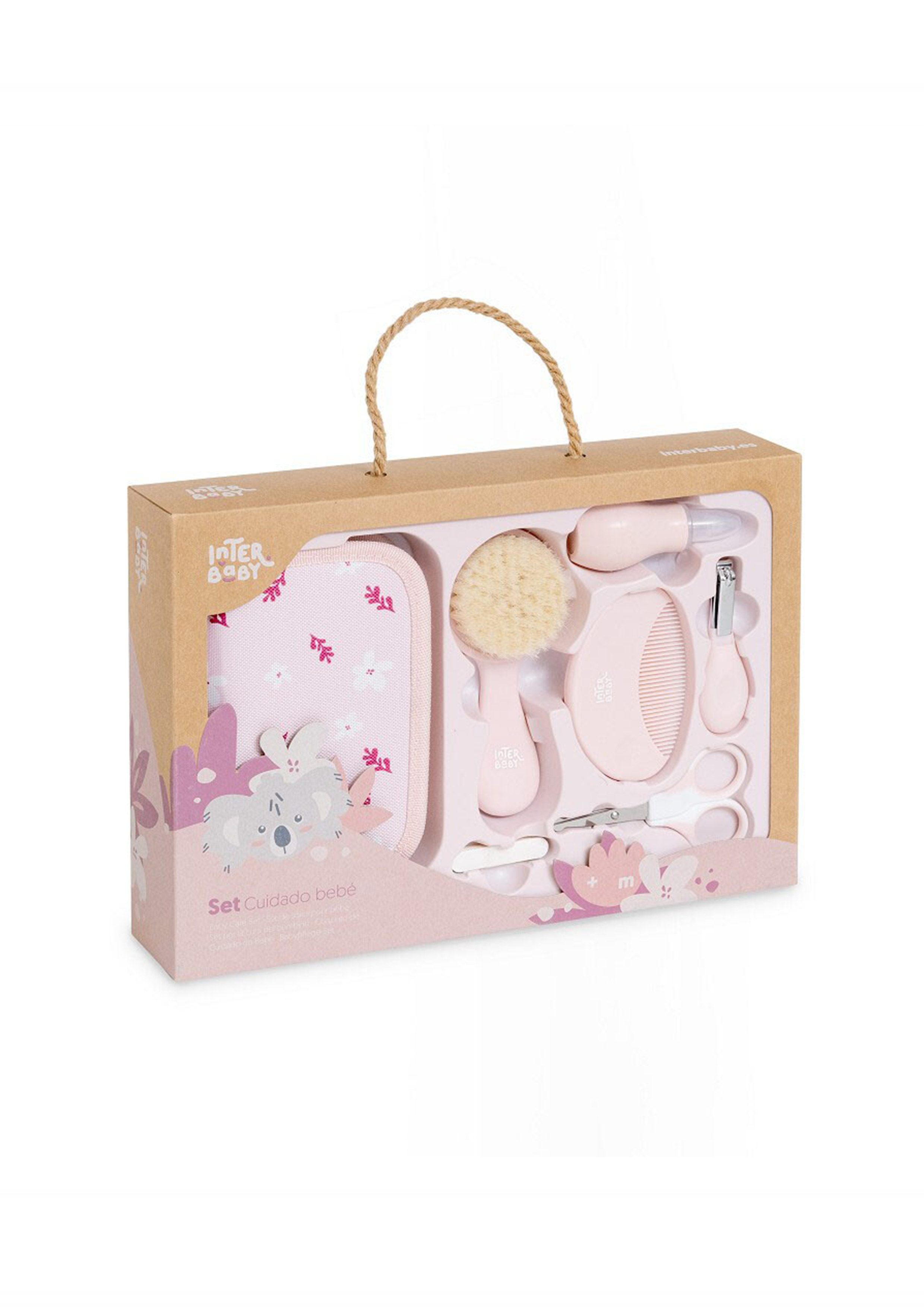 Set De Ingrijire Pentru Bebelusi Koala Roz NECE2-66 Interbaby