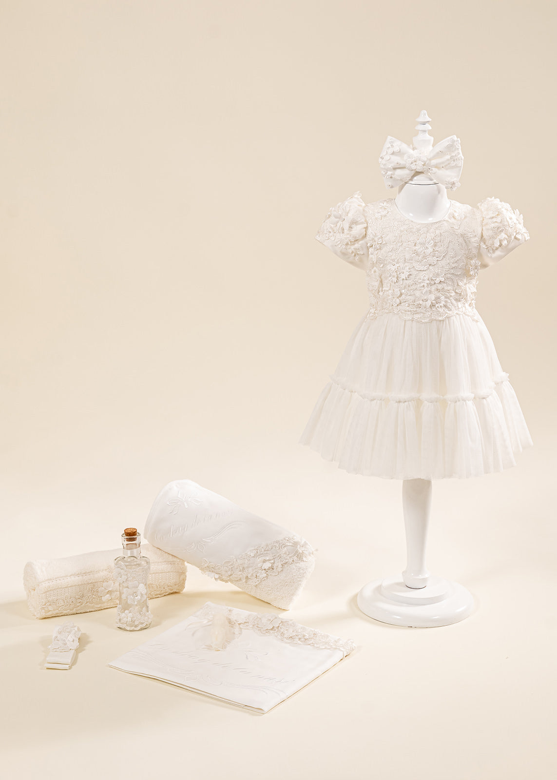 Set Botez Alice 2 Piese Rochie si Trusou Personalizat AnneBebe