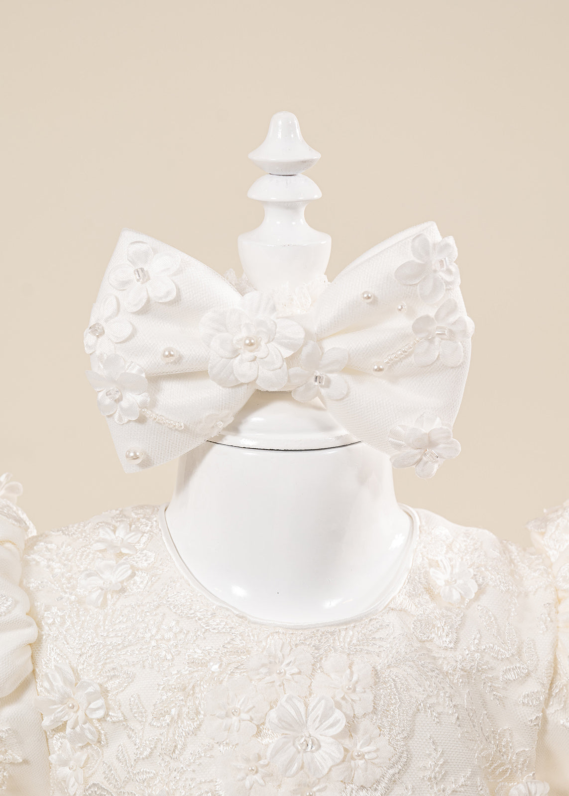 Rochita Alice Crem Flori Mari 3D AnneBebe
