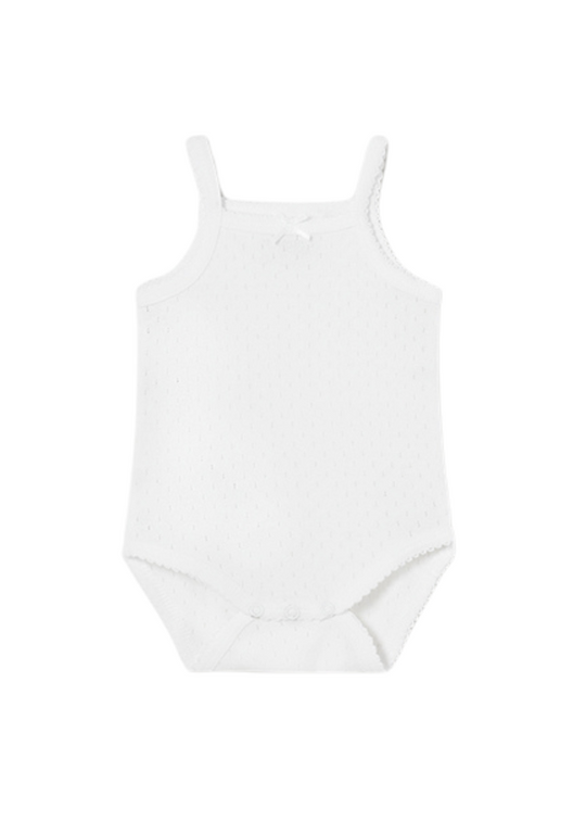 Біле боді на тонких бретелях для дівчат 1790 Mayoral