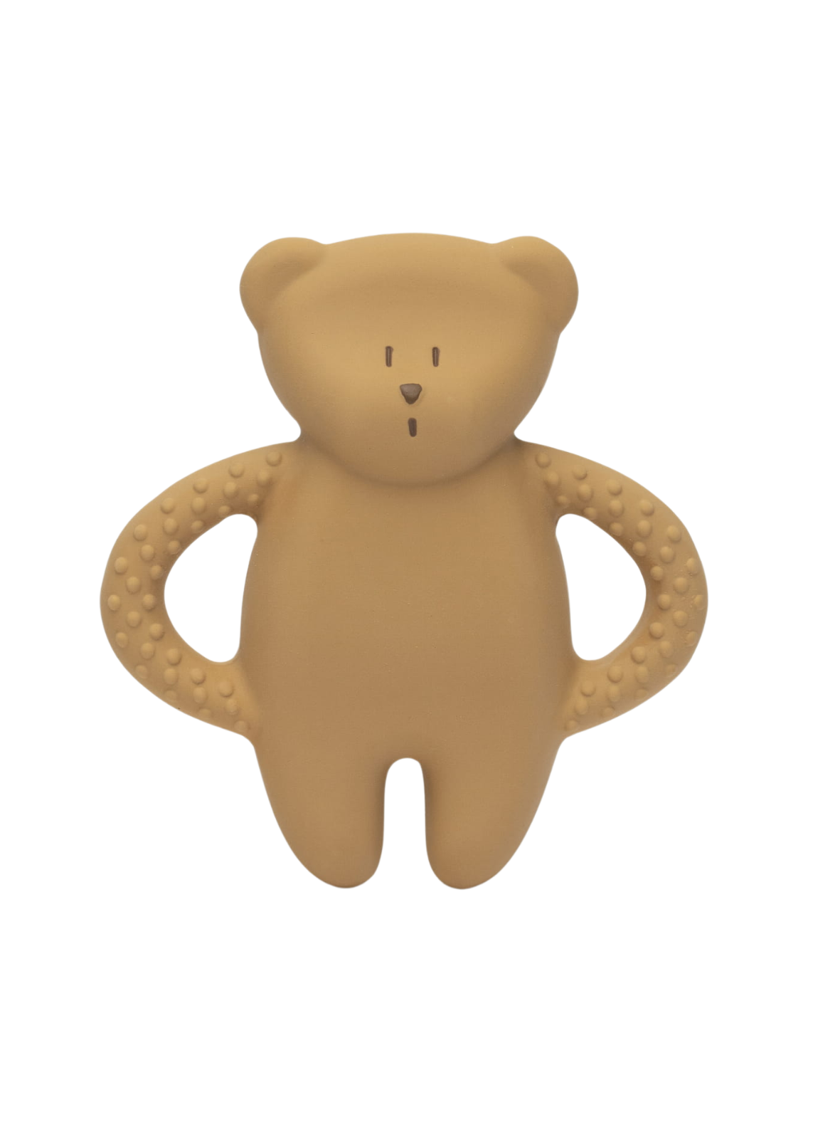 Teething Toy Bear Natural Latex Pure Natural Bear Cappuccino Moonie