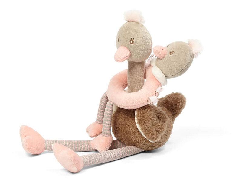 Jucărie de pluș BabyOno Ostrich Mcknox Family 1446 - Camera Bebelusului