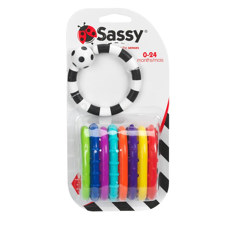 Jucarie educativa 8 inele 80044 Sassy Ring o Links - Camera Bebelusului