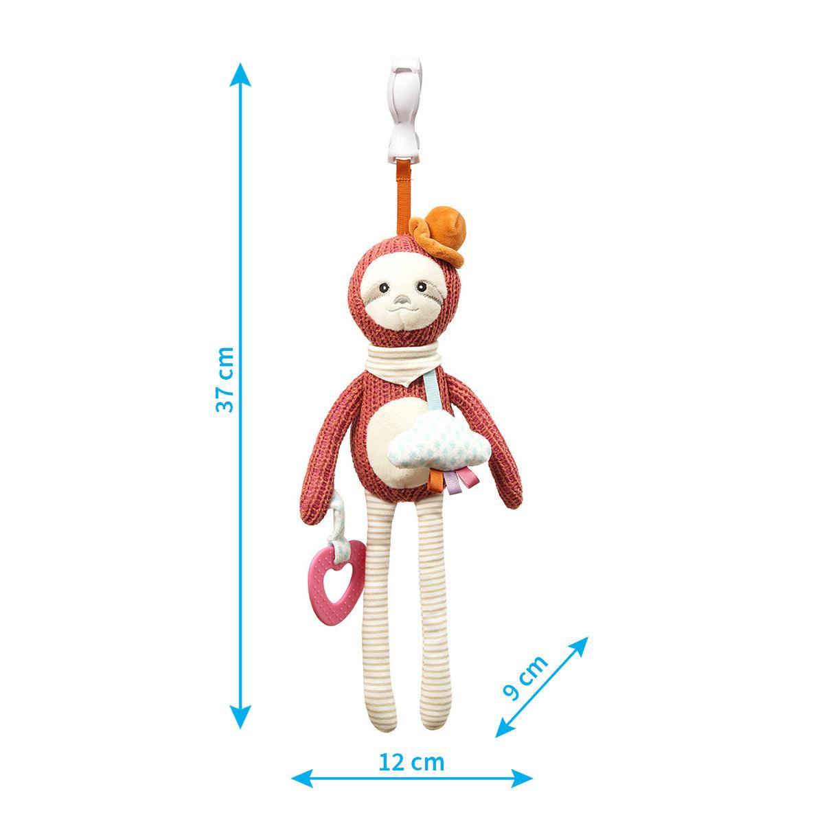 Jucarie educativa pentru carucior Lenesul Leon, +0 luni, Babyono - Camera Bebelusului