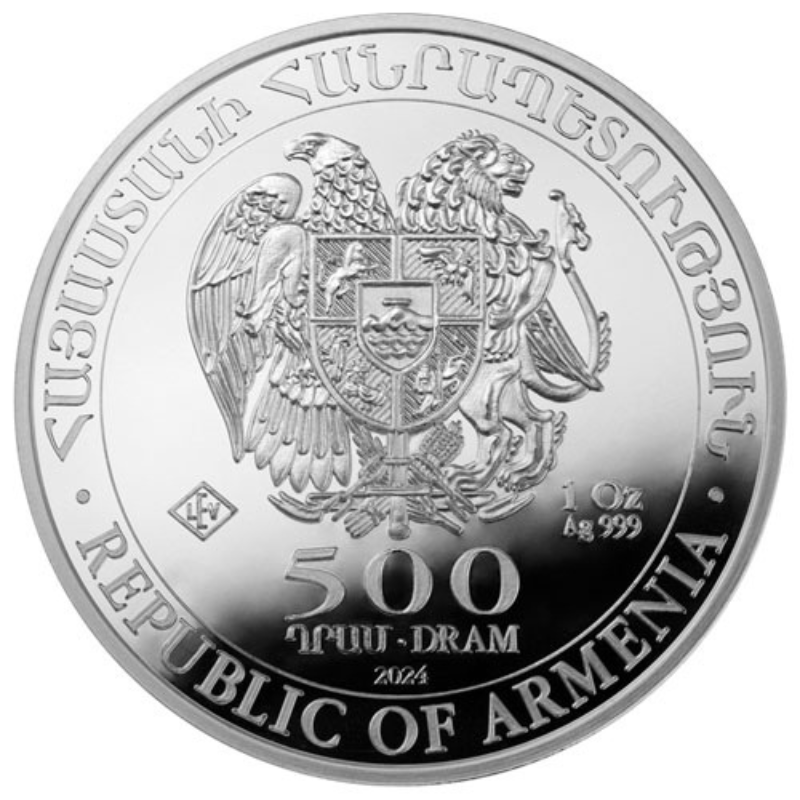 AnneBebe - Moneda Argint Noah Ark Armenia 2024 31.10 g - 235158