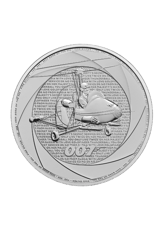 Moneda argint  Six Decades of 007 – Bond of the 60s 2025 31.10 gr  - 9407601