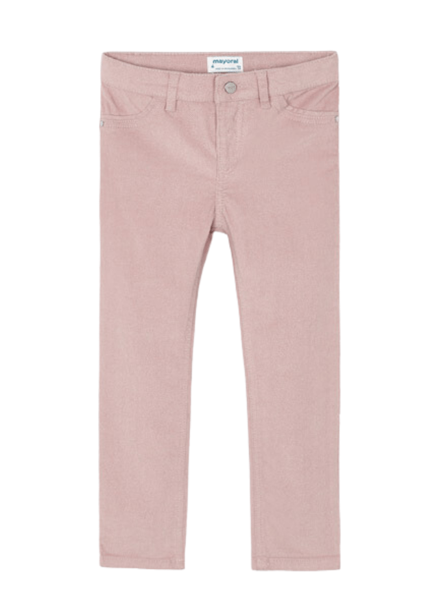 AnneBebe - Pantaloni Lungi din Reiat Roz pentru Fete 4503 Mayoral