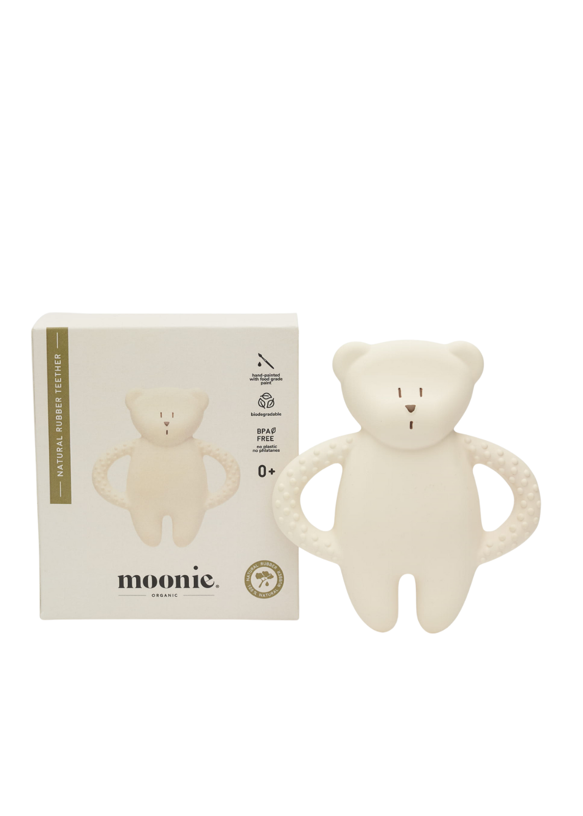 Teething Toy Bear Pure Natural Latex Polar Bear Moonie
