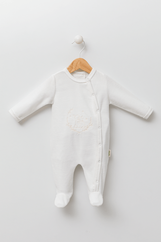 Кремовий комбінезон із зайчиками 13560 Baby Dola 