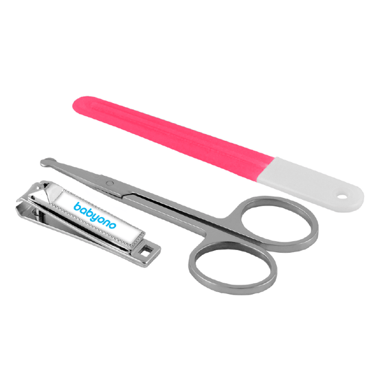 Baby Manicure Care Set 3 Pieces Pink Baby Ono 068