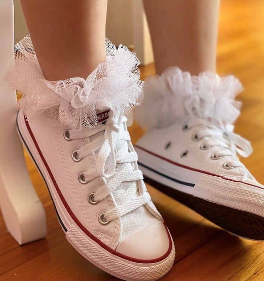 White Short Socks with Tulle 2488/4 Condor