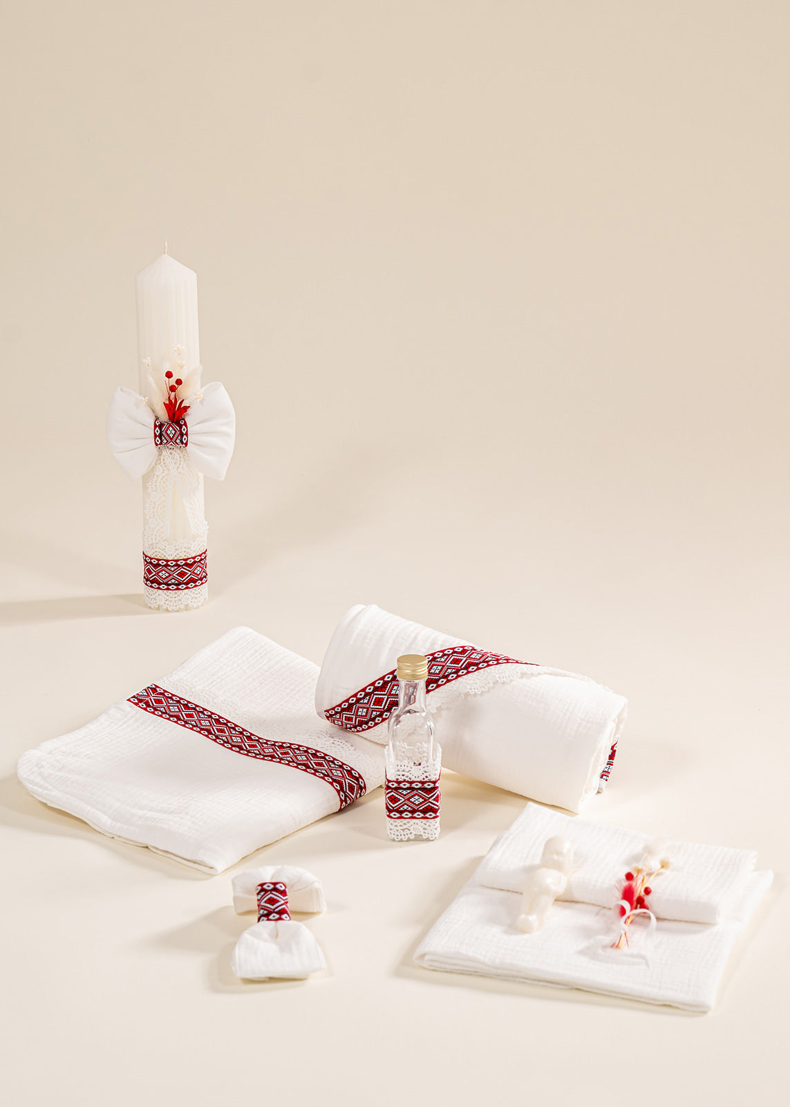Set Botez 2 Piese Ava Lumanare si Trusou Personalizate AnneBebe