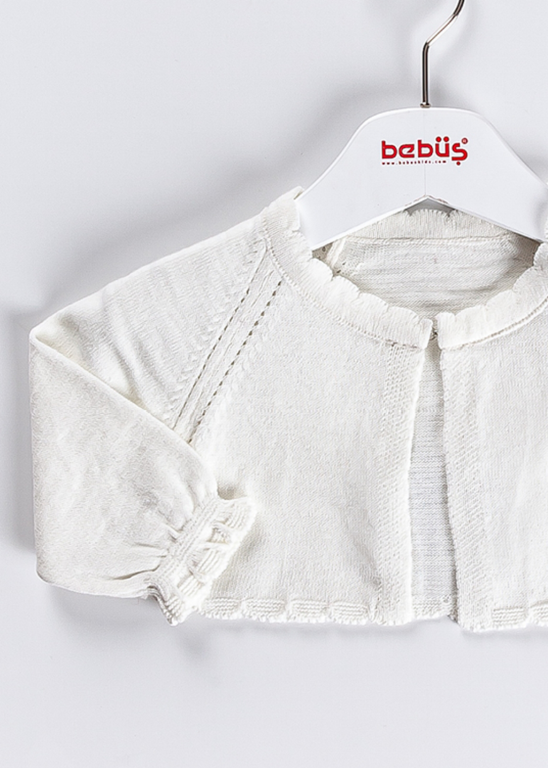 AnneBebe - Bolero Tricot Crem Fete 13753 Bebus Kids