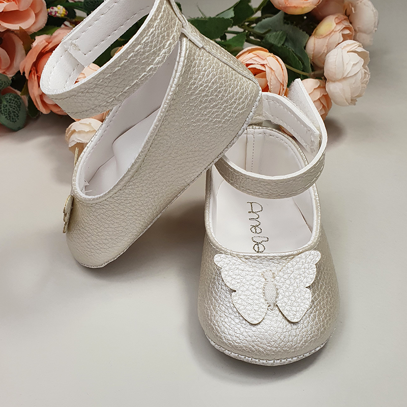 Balerini Bebelusi Crem Cu Bareta & Fluture Fetite 221218 Sinderella