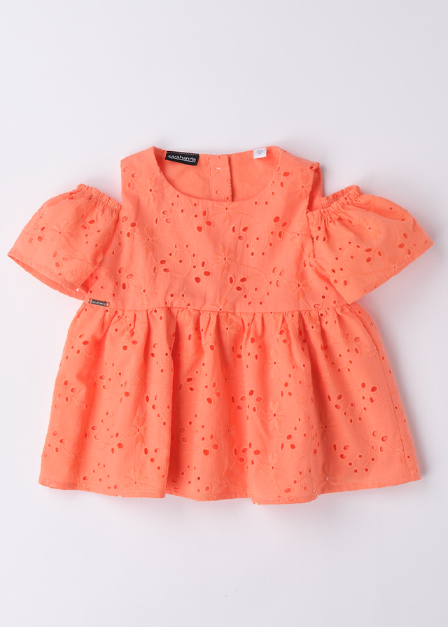 AnneBebe - Bluza Corai Bumbac Broderie Sparta Fete 6561 Sarabanda