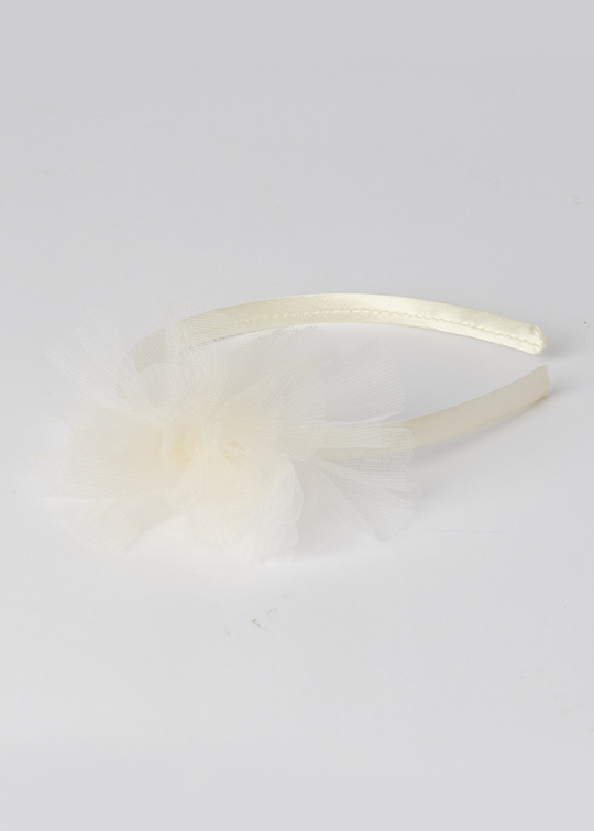 Bentita Crem Cu Pampon Tull Fete 6926 Sarabanda